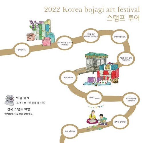 2022.03. 스탬프 투어 Korea bojagi art festival